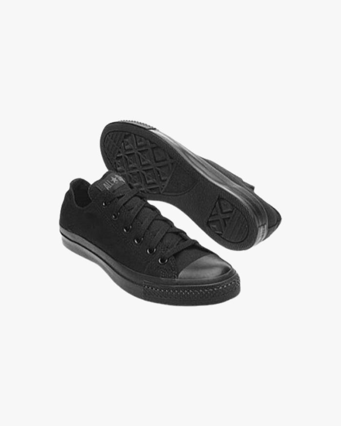 Black Low Cut Converse Rubber Shoes