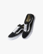 Black and White Skater Vans Rubber Shoes