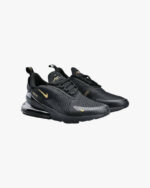 Nike Air270 Black and Gold Sneakers