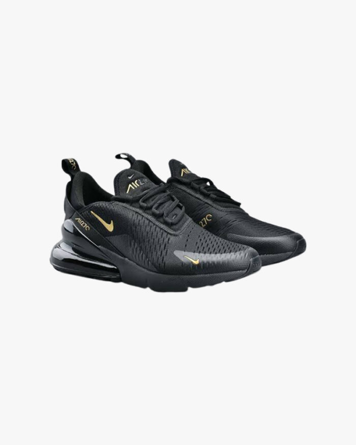 Nike Air270 Black and Gold Sneakers
