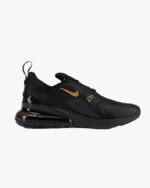 Nike Airmax 270 Black and Gold Sneakers