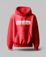 Incredible Elite Bold Silver Red Hoodie