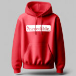 Incredible Elite Bold White Red Hoodie