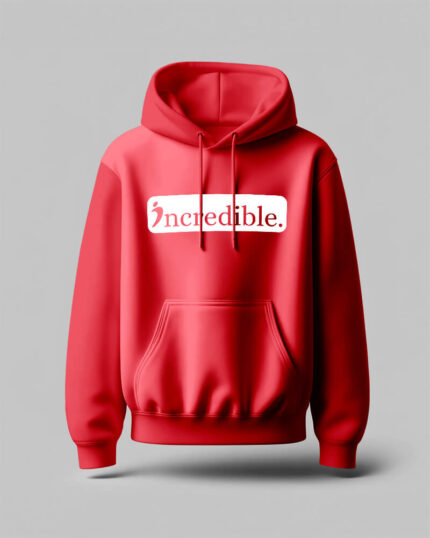 Incredible Elite Bold White Red Hoodie