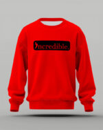 Incredible Essence Bold Black Red Sweatshirt