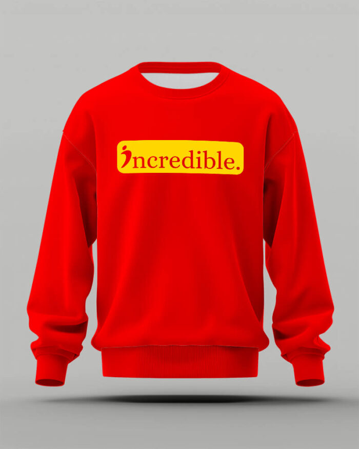 Incredible Essence Bold Gold Red Sweatshirt