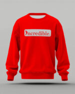 Incredible Essence Bold Silver Red Sweatshirt