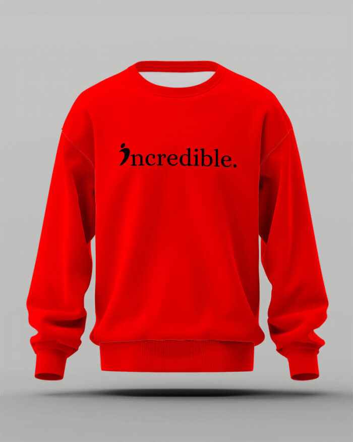 Incredible Essence Signature Black Red Sweatshirt