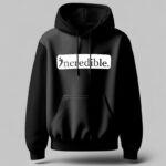 Incredible Elite Bold White Black Hoodie