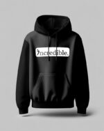 Incredible Elite Bold White Black Hoodie