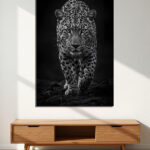 Shadow Stalker Leopard Canvas Wall Art Size A01